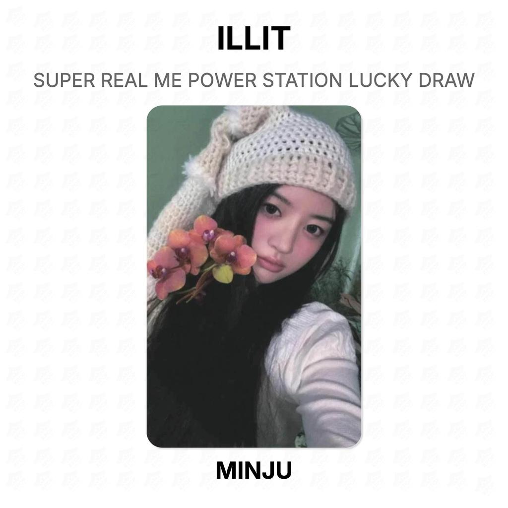 ILLIT SUPER REAL ME ESTAÇÃO DE ENERGIA SORTEIO Oficial Fotocartão
