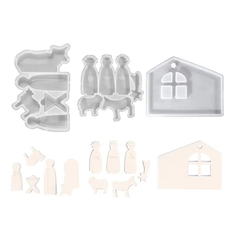Silicone Castes Mould for Prayer Suitable for Creating Unique Easter Special Gifts and Decorations Daily Casual Use