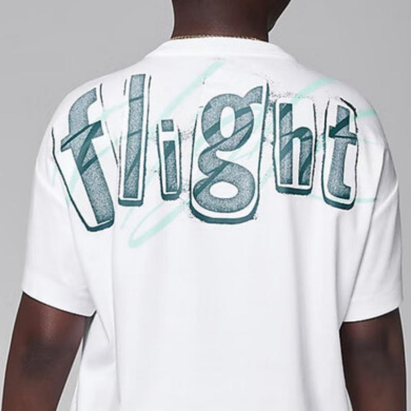 Nike Flight Team Comfortable Stylish Soft Short Sleeve T-Shirt Kids Tops White HQ7557-100