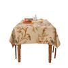 American Light Luxury Tablecloth Flower and Bird Jacquard Thickened Waterproof Oil-proof Tablecloth Pad Wear-resistant Durable