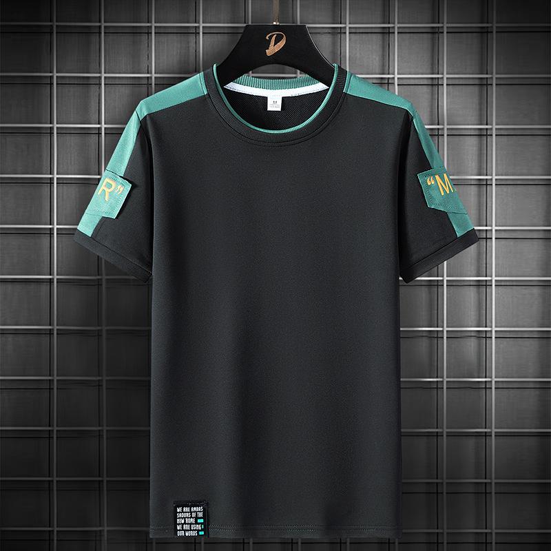 

Мужская летняя футболка с коротким рукавом, мужская повседневная футболка с лацканами XXXXXL