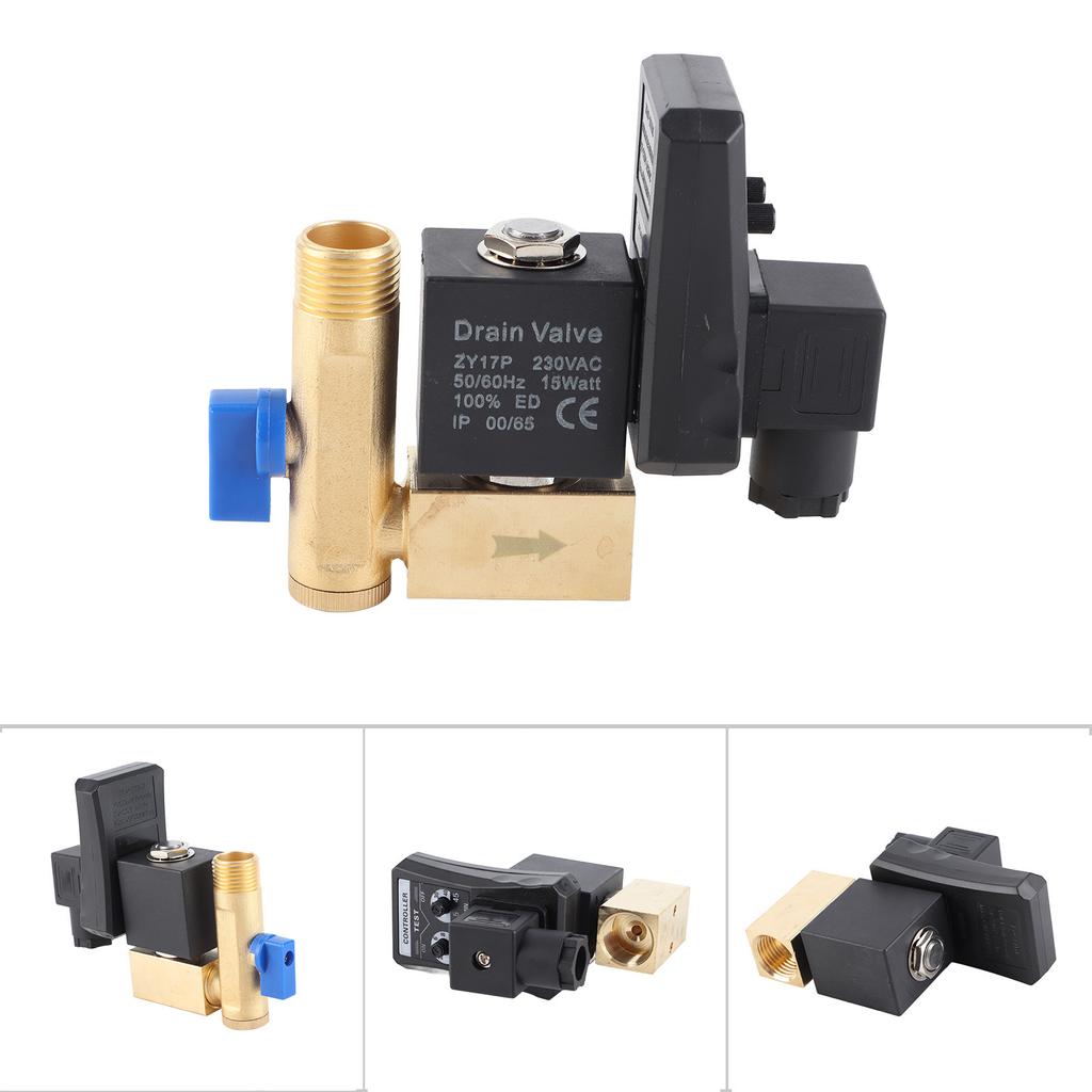 G1 2 DN15 Automatic Electronic Timed Drain Valve for Air Compressor Condensate (AC230V)