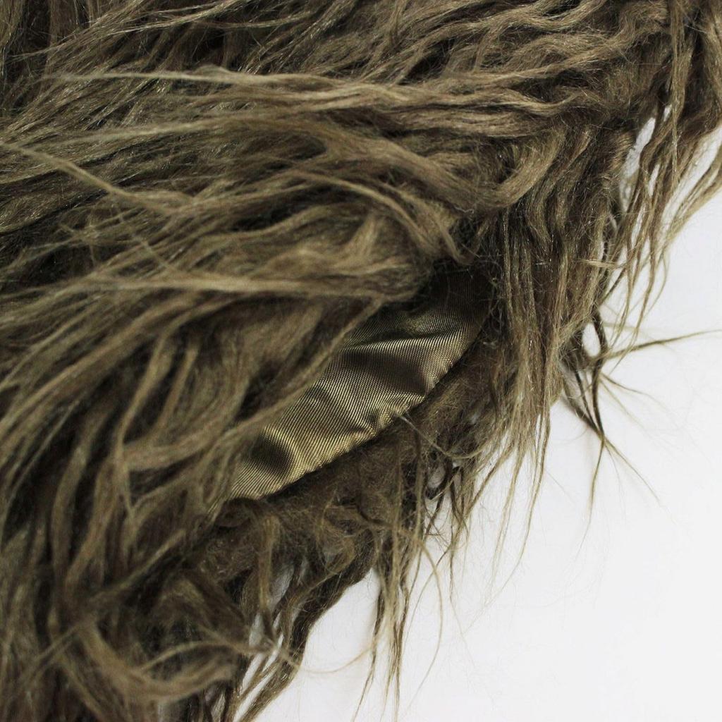 1196 Fluffy Faux Fur Vertical Tote Bag Moquette EU Tall Moket A [Rootote] (Gray)