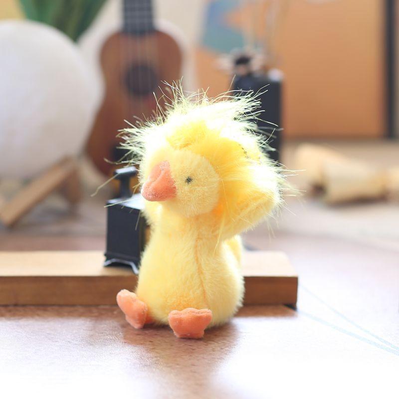 Yellow Duck Fried Stuffed Animal Plush Toy Ultrasoft Pp Cotton Keychain Gift