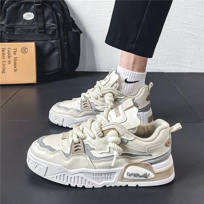 Fashion Autumn Spring Sneakers Men Vulcanized Shoes Platform Fashion White Leather Shoes Casual Sneakers Men Chaussure Homme