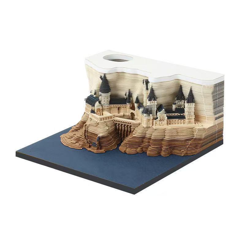 Tree of Life 3D Paper Carving Calendar and Sticky Notes Desk Ornament