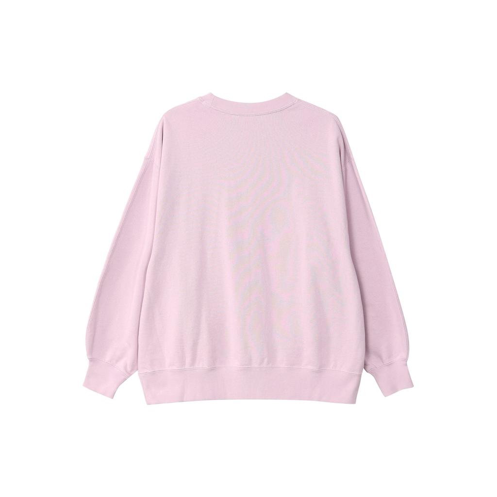 Jordan Logo Embroidered Solid Color Round Neck Casual Loose Fleece Pullover Sweatshirt Women Sweatshirt Purple DQ4600-576