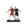 Mini Soccer Team Figurine Exquisite Football Player Statue Football Player Resin Figurine  Bedroom