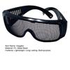 Safety Goggles with Metal Mesh Lens Impact-Resistant Lightweight Portable Outdoor Protective Glasses Tactical Eyewear