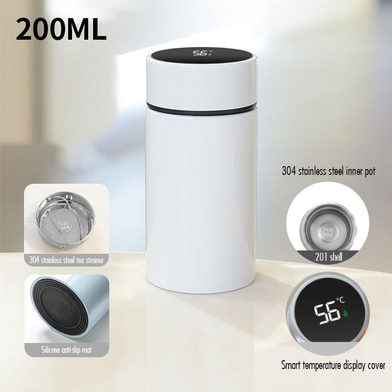 200ml Mini Thermos Cup Double Layer Vacuum Insulation 12 Hours Heat Preservation Portable 304 Stainless Steel Metal Cup Outdoor