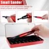 Reciprocating Sander Electric Grinding Pen With 8 Sanding Heads 3 Gears Adjustable Detail Sanding Pen Self-Adhesive Sandpaper