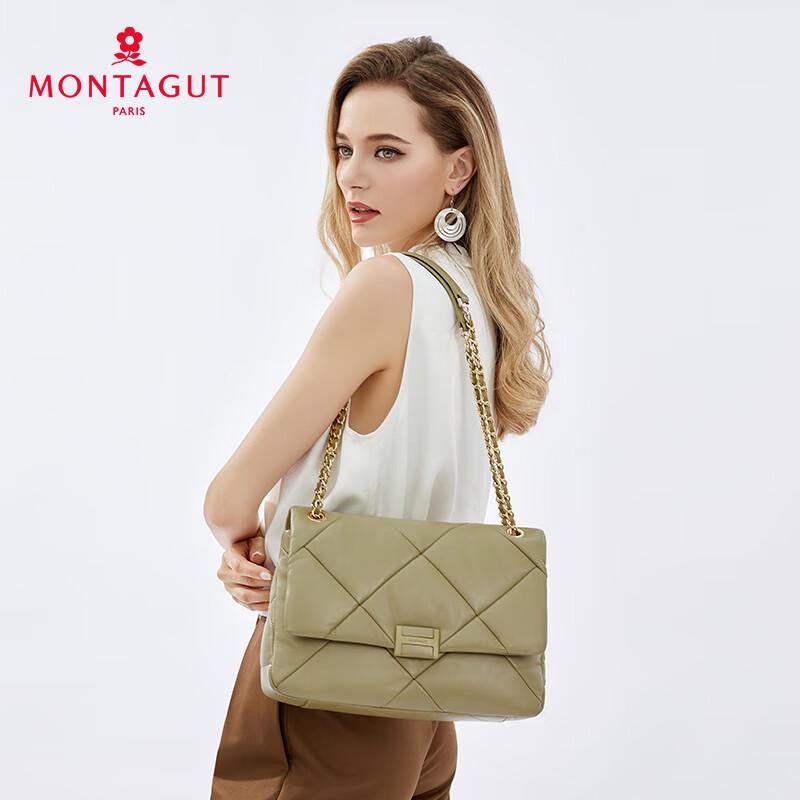 Montagut Quilted Leather Crossbody Shoulder Bag