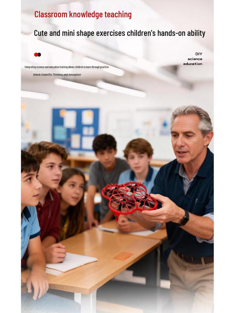 Children's DIY Educational Remote Control Drone for Science Experiments