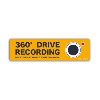 [BABICARE] DRIVE RECORDING Dash Cam 360 Degree Omnidirectional Sticker Sticker C030 (Orange)