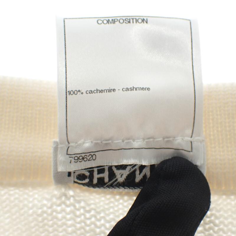 Chanel P43016K04343_AW005 34 Cardigan White Cashmere Women