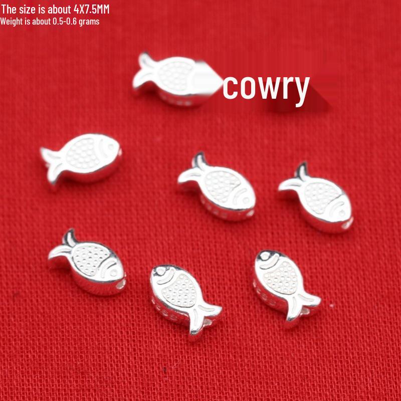 Sterling Silver Elephant & Leaf Double Charm Beads with OT Clasp for DIY Jewelry