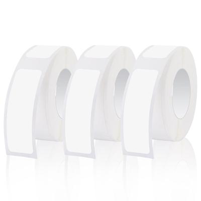 Etiketttejp för Phomemo D30, 12mmx40mm 15mmx30mm Vit Självhäftande Etiketttejp Klistermärke Termiskt Pappersrulle för Kontors Hushållsartiklar
