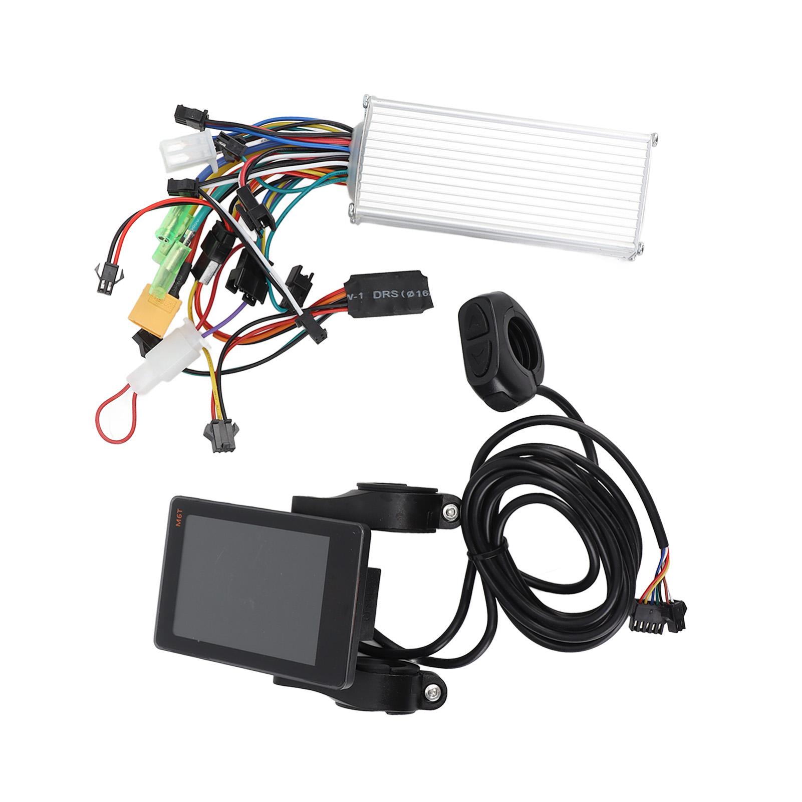 

Electric Scooter Brushless Motor Controller Kit LCD Display Good Heat Dissipation Bike Controller Panel Kit 500W 48V 60V