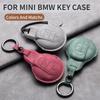 Auto-Fernschlüssel-Hülle für BMW Mini COOPERS COUNTRYMAN ONE JCW CLUBMAN F56 F55 F54 F57 F60 Roadster Leder-Schlüsselanhänger
