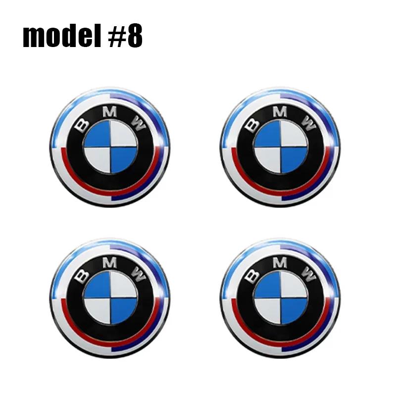 

For BMW 4Pc 56mm 60mm 65mm Car Styling Wheel Center Hub Caps Stickers Badge For BMW M E90 E91 E92 E93 E60 E61 F10 F07 Emblem Acc 56mm Sticker