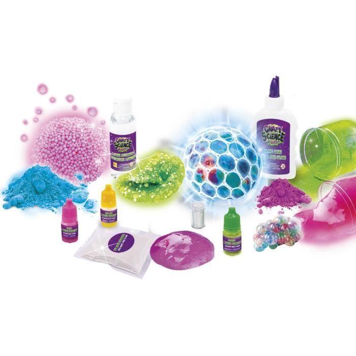 Slime de la Nuit - Kit Scientifique - CRAZY SCIENCE - Phosphorescent, Composants lumineux