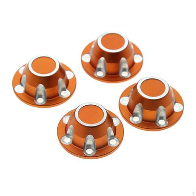 Aluminum Alloy RC Anti-Loose Rim Locking Nuts Replacement for SCX6 JLU 1/6 DIY Model Car Truck Hobby