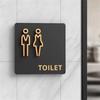 15*15CM Bathroom Indicator Sign Hanging Style Door Number Sign New Restroom Sign  Public Toilet