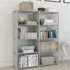 Simple Bookshelf Metal Storage Rack Assembled Living Room Shelf Multilayer Desktop Wall Shelf Save Space Book Organizer Bookcase