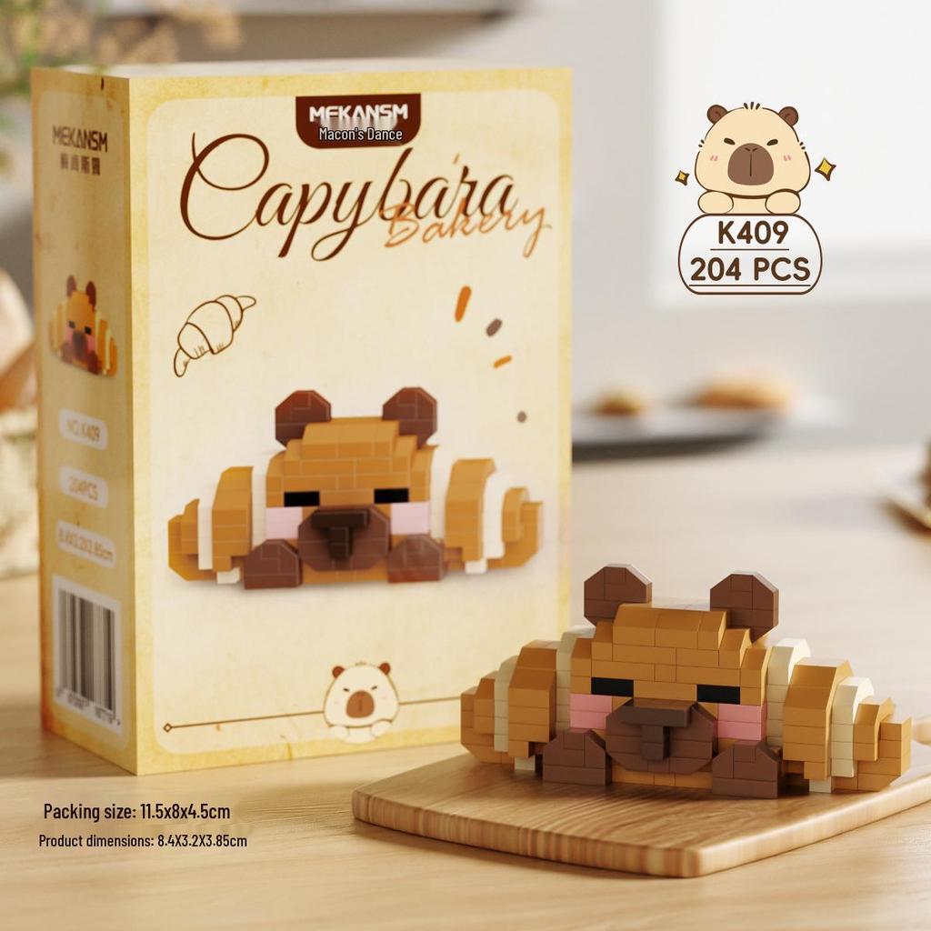 Children's LEGO-Compatible Capybara Cartoon Building Blocks Kit - Toy Gift