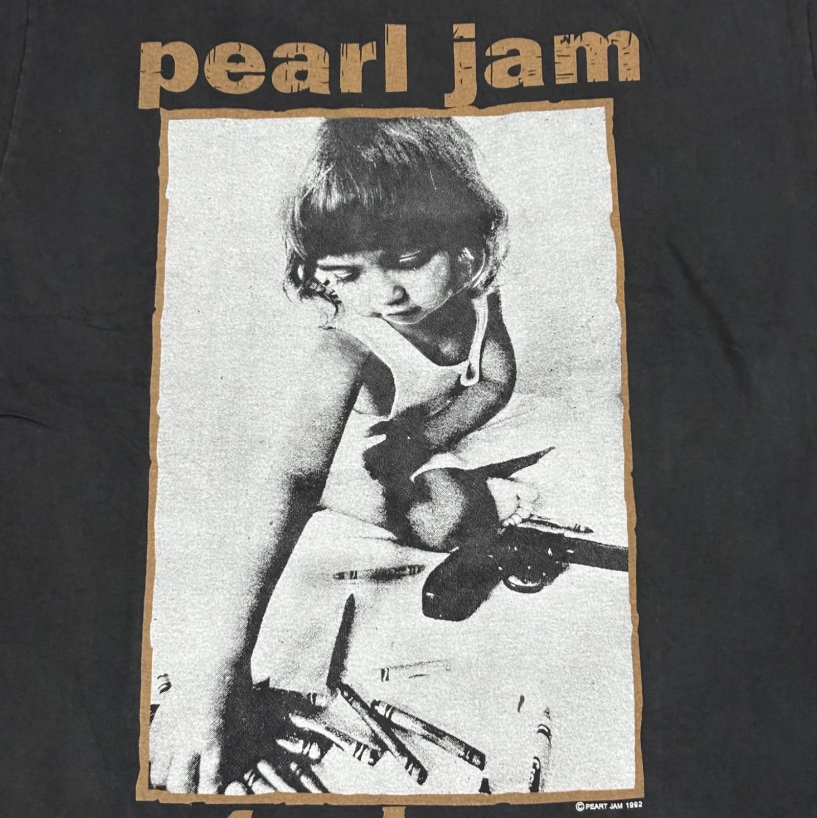 Pearl Jam Choices Guns Violence Vintage Band Kids Awareness Sz.L T-Shirt REPRINT XL