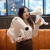 Let Me Do It For You White Longnosed Dog Plush Toy Ins Cartoon 2540cm Doll