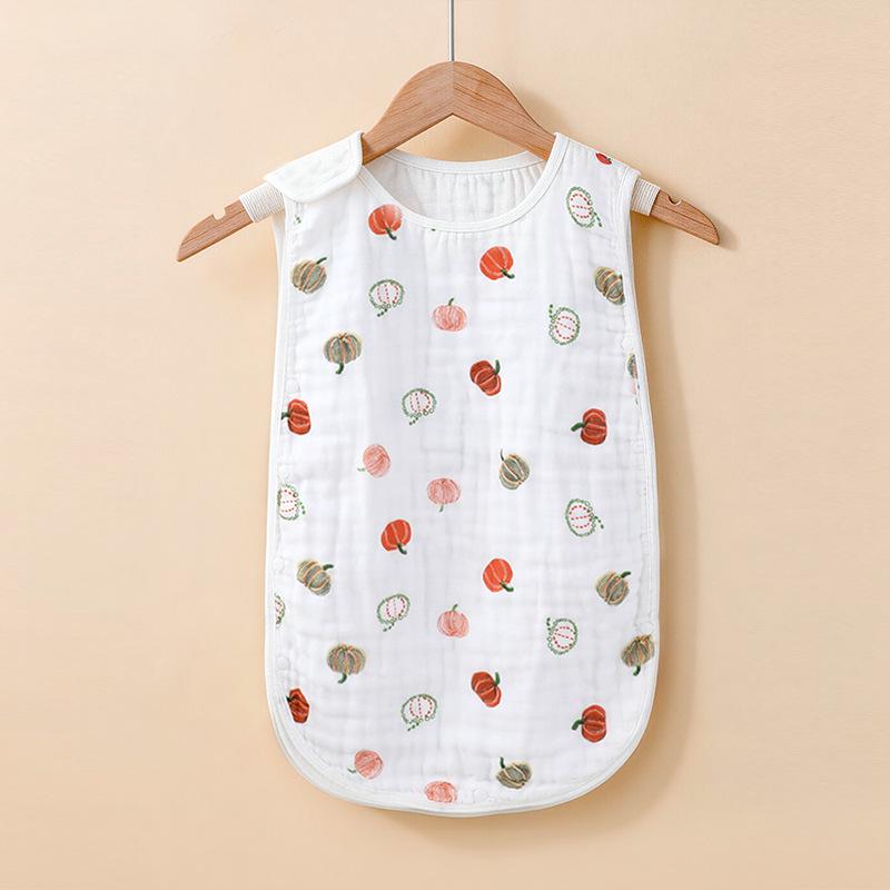 Class A Pure Cotton Baby Sleep Sack: Sleeveless, Gauze Material, Anti-Startle, Anti-Kick-Off, Perfect for Summer Air-Conditioned Rooms