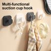 No-Drill Heavy Duty Suction Cup Hooks - Strong Adhesive Wall-Mounted Hooks for Coat, Entryway,Door Back, Bathroom & Home Storage