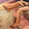 Fashion Women's Shoes 2024 Hot Sale Knee-High Women's Boots Fashion Tassel Modern Boots Women High Quality Slip-on Solid Shoes for Women