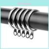Modern Minimalist Metal Curtain Rings With Silent Slider For Home Living Room Decor
