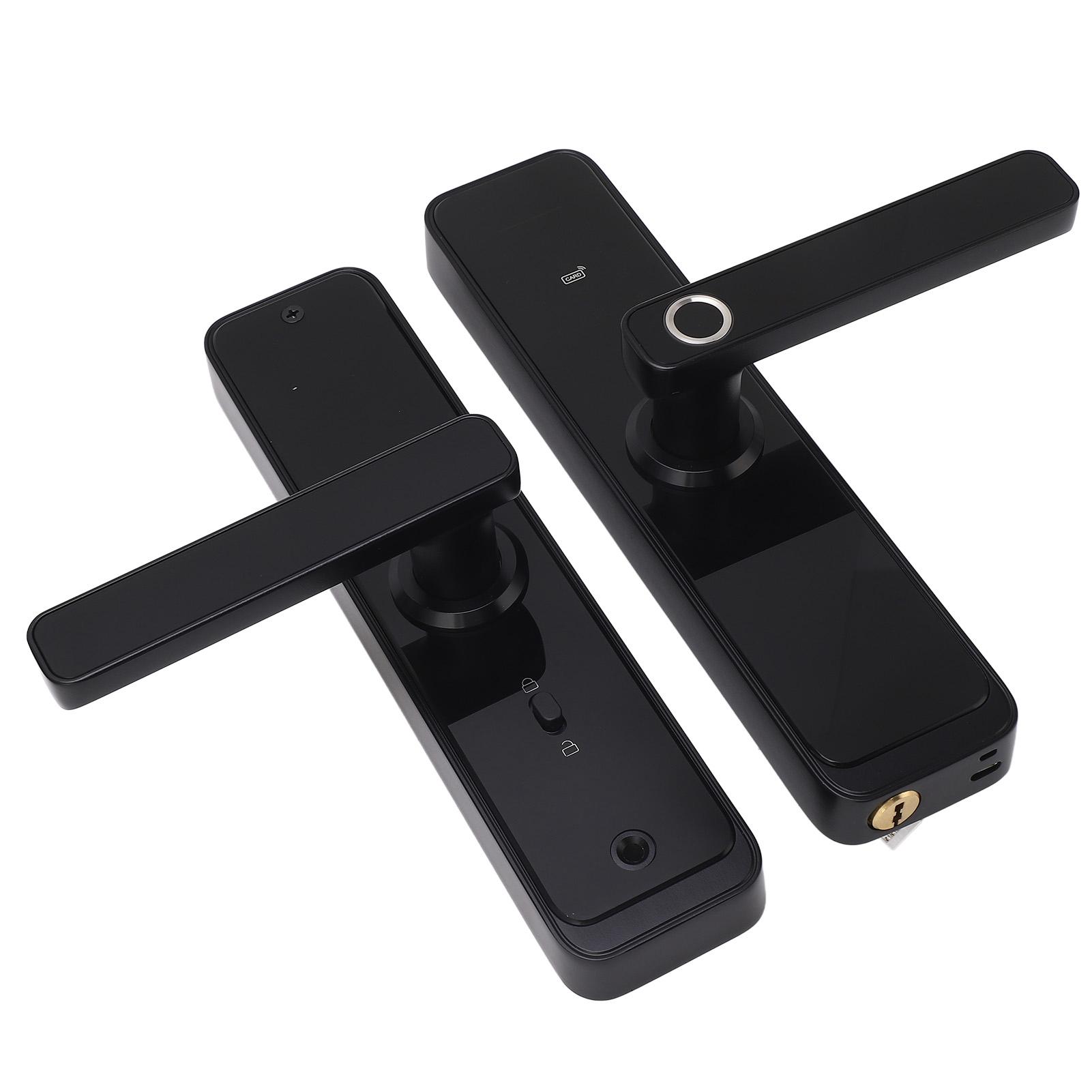 

WiFi Электронная дверная ручка Замок Пароль Отпечаток пальца IC Карта Удаленная работа для Tuya