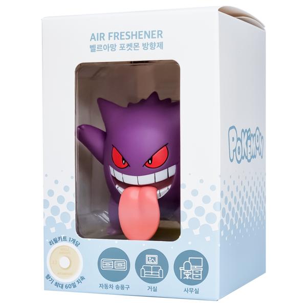 Belle Ament Pokemon Phantom Figure Refillable Car Air Freshener, Fresh Cotton, 1 Piece,Korean car acc
