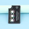 For Samsung Galaxy Z Fold7 5G Camera Lens Protector Set Electroplating Metal+Tempered Glass Individual Lens Film,Colorful