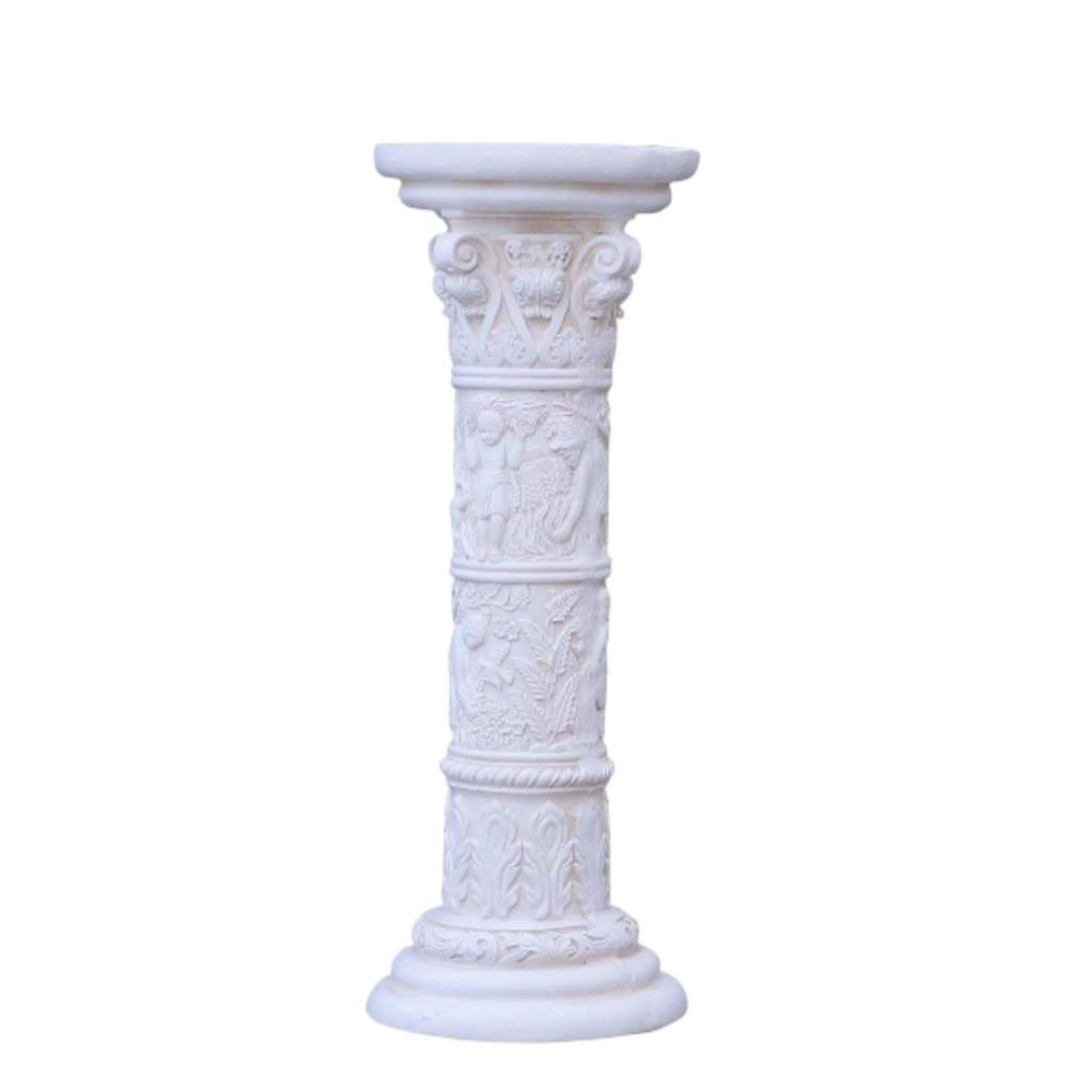 Roman Column Pedestal Freestanding Ornate Stand Vintage Style Classical