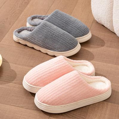 Cotton Slippers Autumn and Winter 2025 New Indoor Home Non-slip Household Plush Thick-soled Slippers Winter