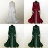 Atemberaubendes bodenlanges mittelalterliches Renaissance-Vintage-Kleid für Halloween-Feiern