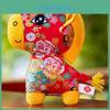 Chinese Style Plush Horse Animal Figurine For Lunar New Year Gift And Home Decor