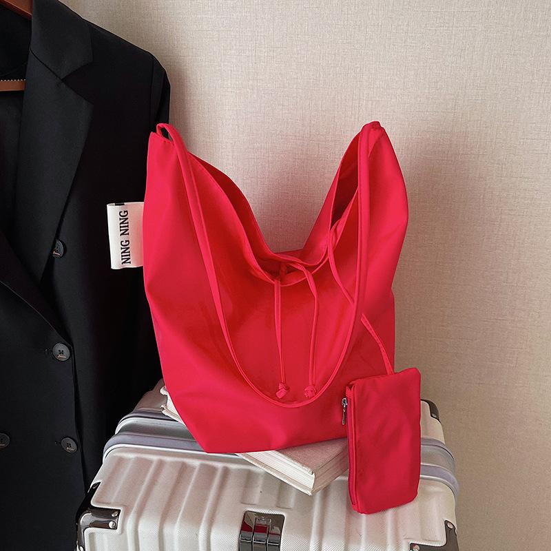 Bag Korean Lazy Wind Underarm Bag 2025 New Simple Nylon Bucket Bag Versatile Shoulder Bag