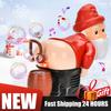2/1PCS Funny Christmas Santa Claus Bubble Blower Machine with Music Light Farting Soap Bubbles Toy Novel Children Xmas Gift
