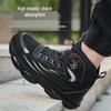 Lightweight Rotating Button Safety Shoes - Anti-Smash, Anti-Puncture; Ideal for Construction & Labor Work