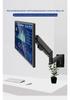 Industrial Universal Wall Mount Articulating Monitor Bracket with Extendable Arm and Adjustable Height for Vertical Screens