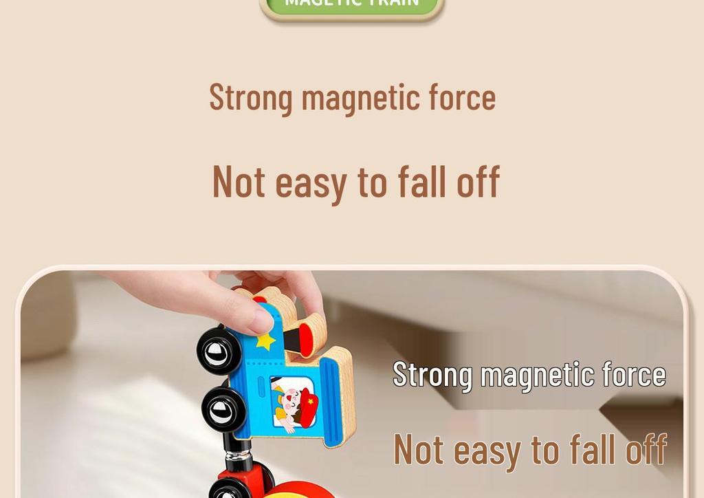 Magnetic Number Train Toy: Educational Building Blocks for Kids Ages 2-6