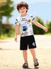 Little Maven European Style Boys' Summer Short-Sleeve Fashion Set