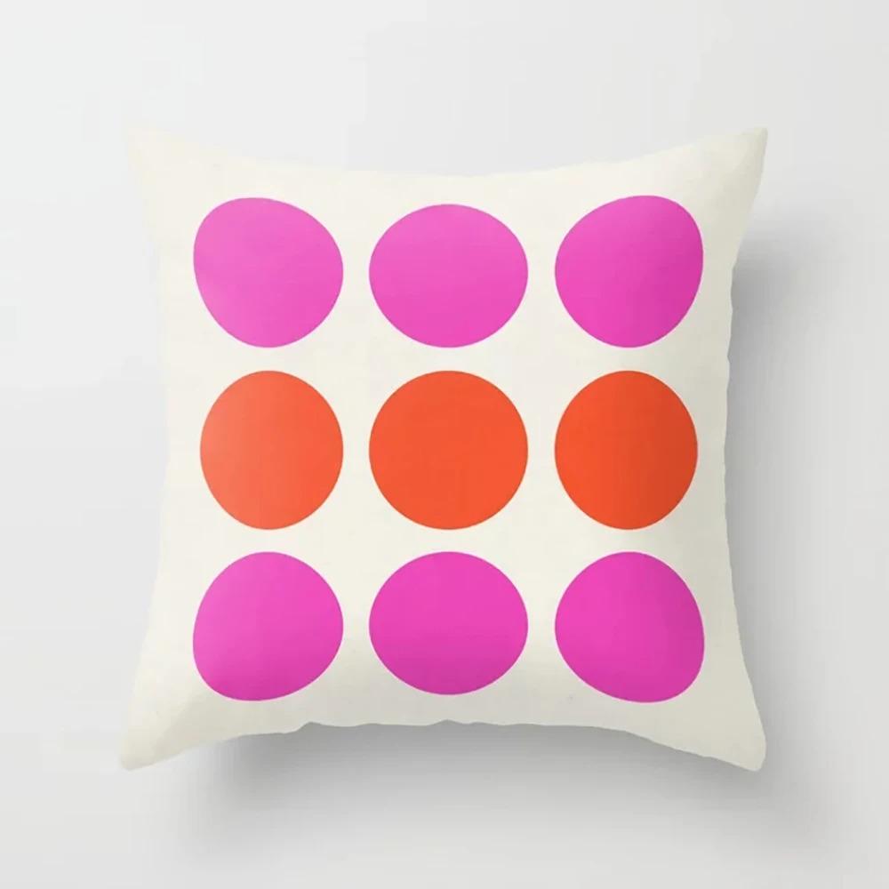 Decorative Pillowcase with Colorful Geometric Print, Desk Ornaments, Pillowcase for the Home, Living Room