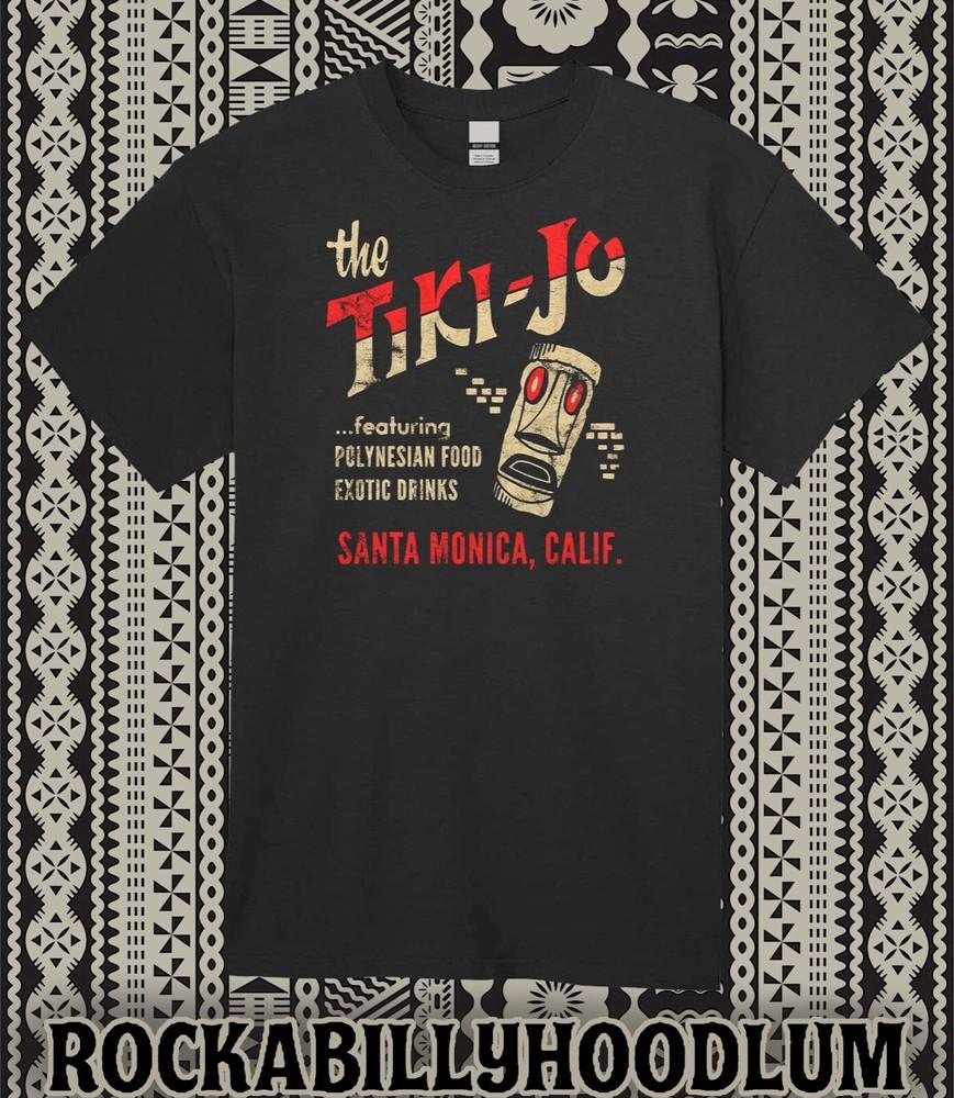 

Retro Tiki Art Tee T Shirt Cotton Mug Bar Restaurant Tiki Jo Santa Monica CA 4XL